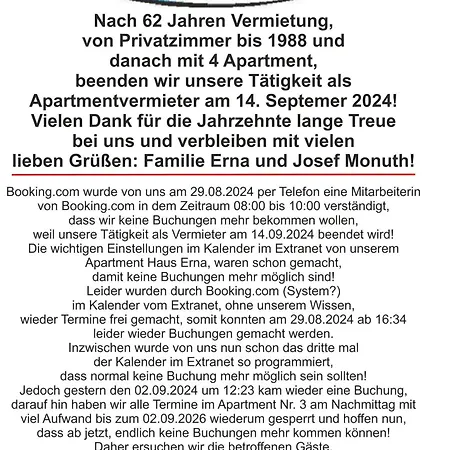 Appartement Apartmenthaus Erna *